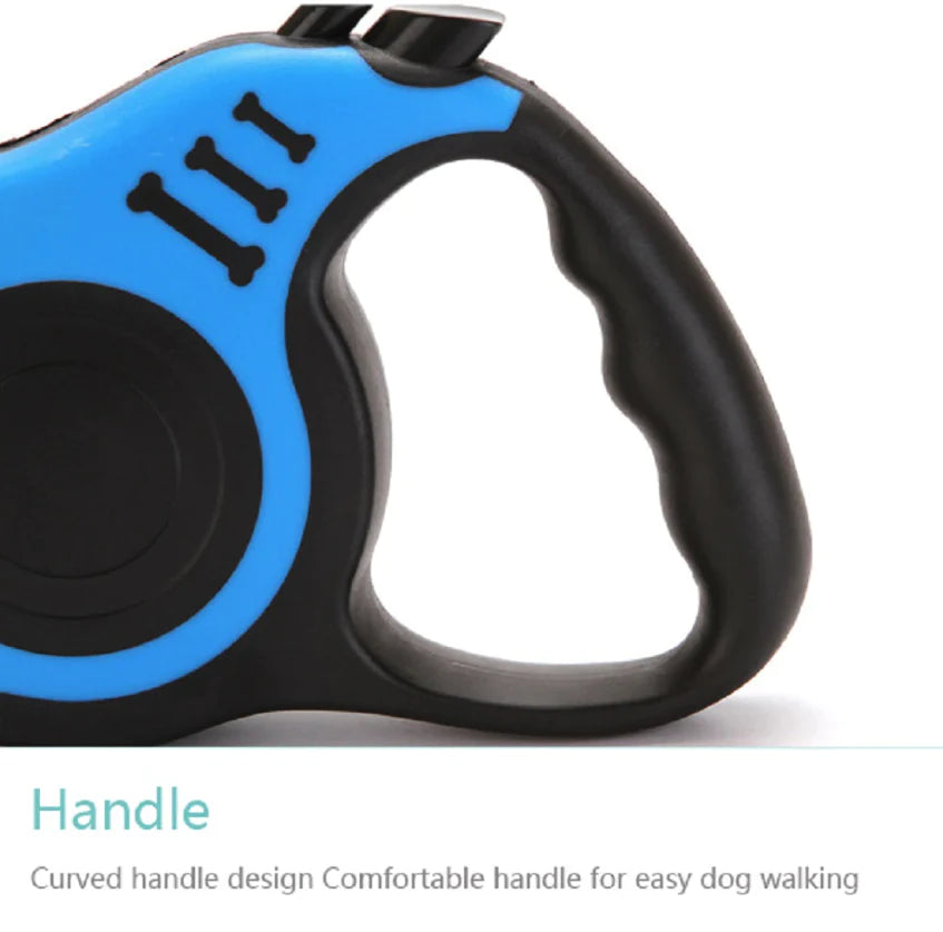 16.5FT Automatic Retractable Dog Leash with Pet Collar - Hands-Free Walking Lead, Free Shipping in the US