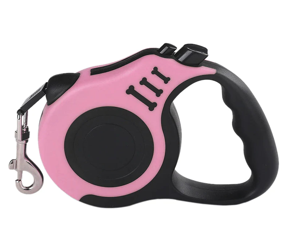 16.5FT Automatic Retractable Dog Leash with Pet Collar - Hands-Free Walking Lead, Free Shipping in the US